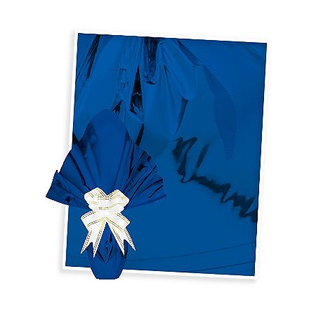 25 Sacos Para Embalar Ovo Páscoa  Express AZUL 150g a 250g - 30x30 cm  Luckyfest