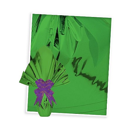 25 Sacos Para Embalar Ovo Páscoa  Express VERDE 150g a 250g - 30x30 cm  Luckyfest