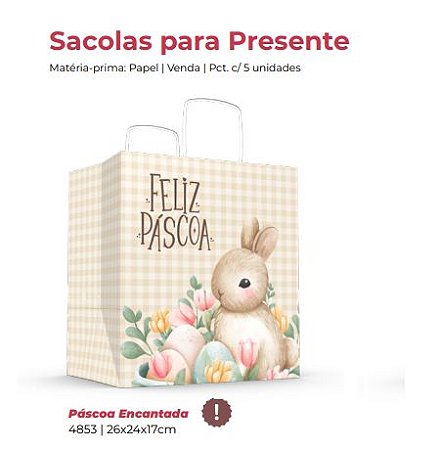 05 Sacola Mista Páscoa Encantada ID4853 (Páscoa Ideia 2024)