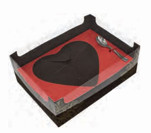 10 Caixa Coração  200/250g de Colher Red Love 2899   (Ideia)