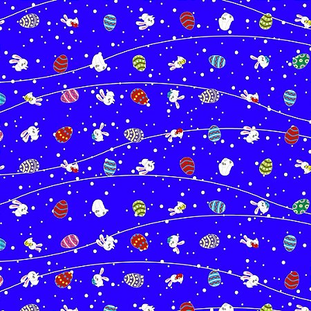 25 Sacos Express P/OVO DE PÁSCOA COELHOS AZUL Ovo Páscoa 250g a 350g - 35X35 cm  INOVE