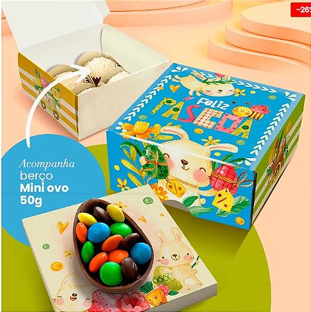 10 Caixas 1 ovo de Páscoa 50g 3162 ( PASCOA JANGO 2024 )