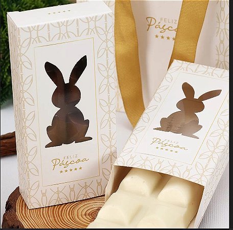 10 Caixas P/ Barra 150gr Pascoa Com Visor PAZ 3802 ( PASCOA JANGO 2024 )