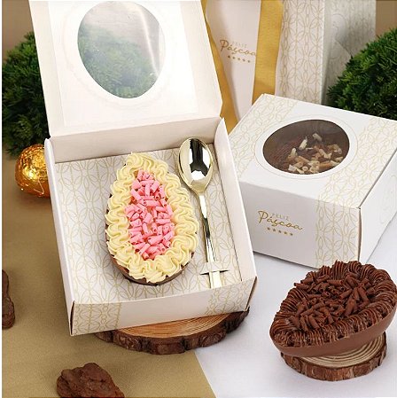 10 Caixas P/ Ovo De Colher 100/150gr de Páscoa 3754 PAZ  ( PASCOA JANGO 2024 )