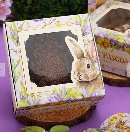 10 Caixas P/ Ovo De Colher 100/150gr de Páscoa 3751 FLORESCER ( PASCOA JANGO 2024 )