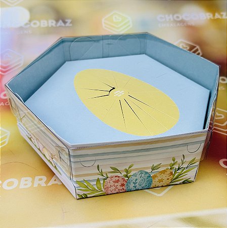 10 Caixa Ovo de Páscoa Hexa 250G Pascoa Aquarela 4160 (Páscoa Ideia 2024)