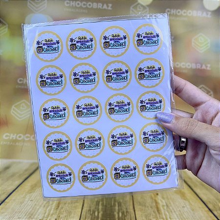 60 ETIQUETAS ADESIVO PEDIDO EMBALADO COM CARINHO  3x3  ( ADESIVA )