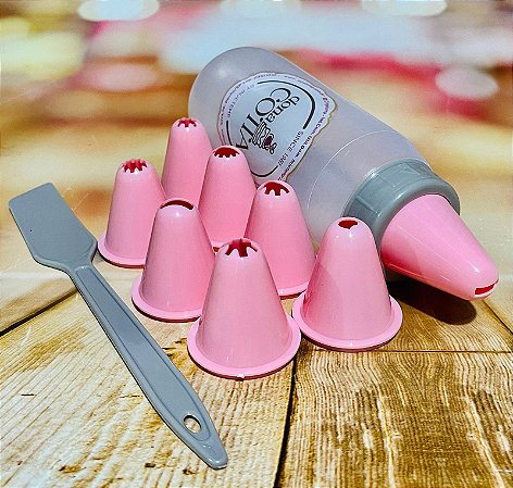 Decorador de Bolo Bisnaga com 8 Bicos (Dona Cotta)