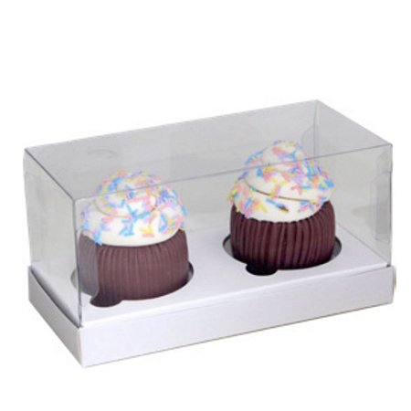 10 Caixa Tampa 2 cupcake  BRANCA 0542 IDEIA