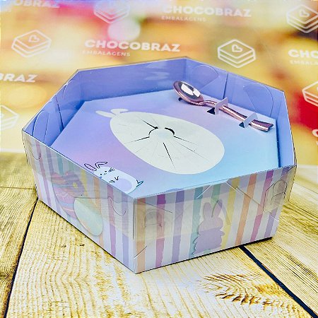 10 Caixa Ovo de Páscoa Hexa 150G Pascoa CUTE 4250  (Páscoa Ideia 2024)