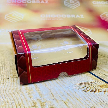 5 Caixas P/2 Ovos de Páscoa 50 g  C/ Visor Páscoa Elegance 4770 (Páscoa Ideia 2024)