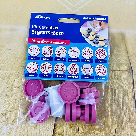 Kit Carimbos Signos 2 cm (Blue Star)
