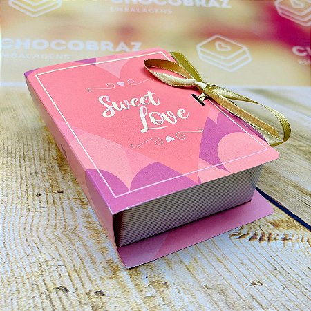 10 CAIXA LIVRO (04 DOCES) SWEET LOVE 4x9,5x8 cm 4898