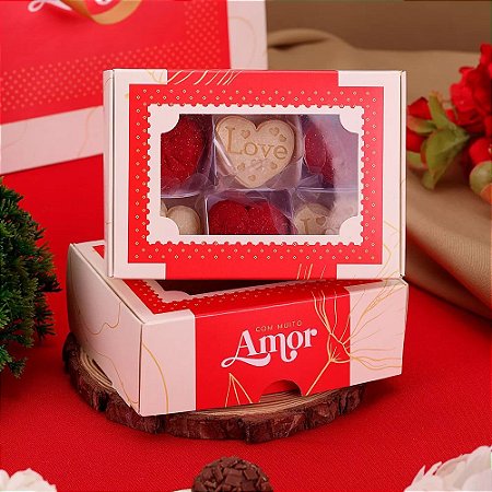 10 Caixa P/ 6 Doces AMOROSA 4062 (MÃES E NAMORADOS JANGO 2024)
