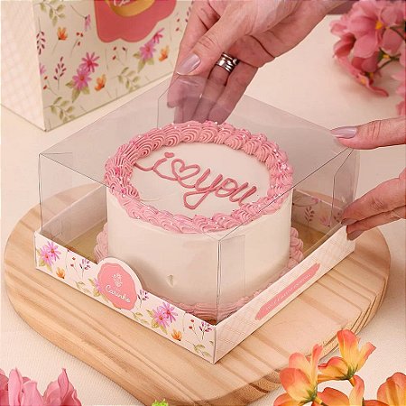 10 Caixa P/ Bentô Cake C/ Base Laminada CHARMOSA 4178 (MÃES E NAMORADOS JANGO 2024)