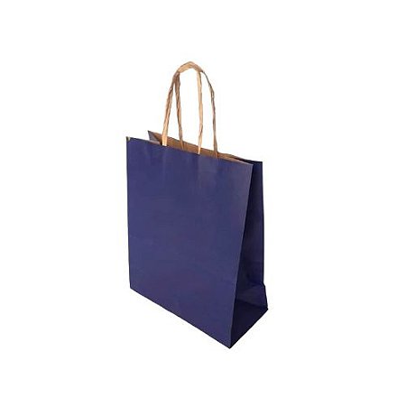 10 SACOLA PP KRAFT AZUL BIC 9,5 X 7,5 X 14,5 (LC)  - REF:5043