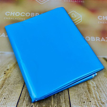 10 Toalhas P/ Mesa Festa AZUL CLARO Bopp Perola  78x78 INOVE