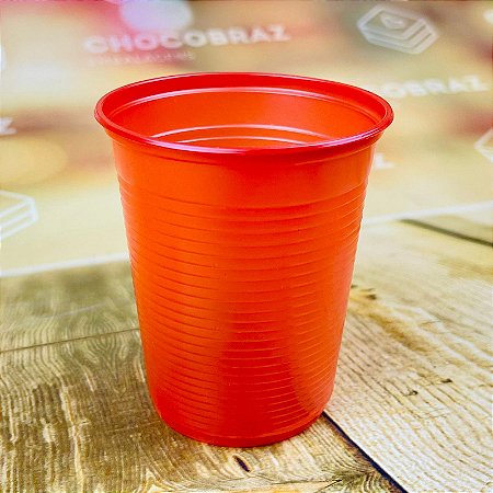 50 Copos Descartáveis P/ Festa 200 ml VERMELHO (Louri Festas)