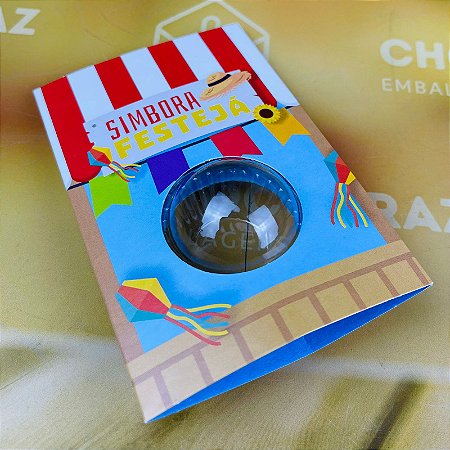 12 CARTAO C/ BLISTER (01 DOCE) SIMBORA FESTEJA 4965 FESTA JUNINA 2024 IDEIA