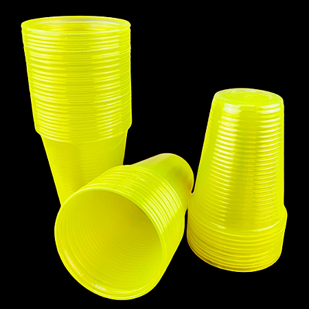 50 COPO 200ML NEON AMARELO BELLO FESTAS