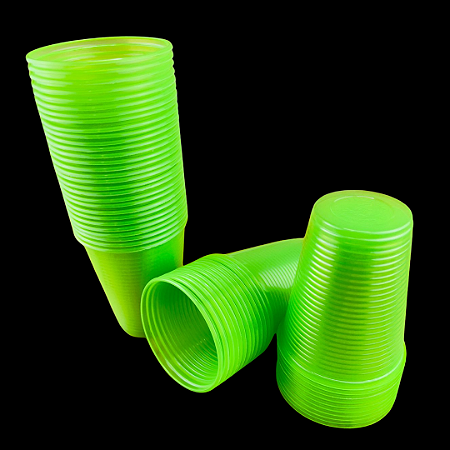 50 COPO 200ML NEON VERDE CLARO BELLO FESTAS