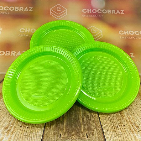 10 PRATO PS 15 RASO VERDE LIMAO BELLO FESTAS