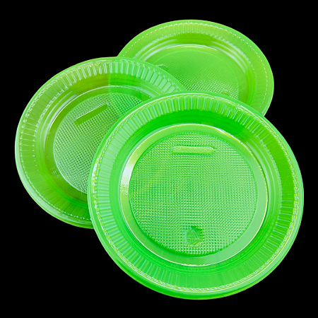 10 PRATO PS 15 RASO NEON VERDE CLARO BELLO FESTAS