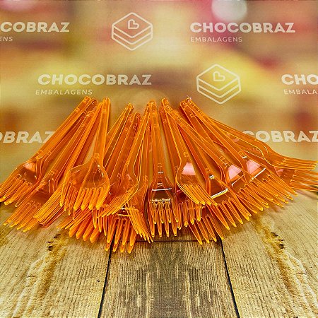 50 GARFO SOBREMESA PS NEON LARANJA BELLO FESTAS