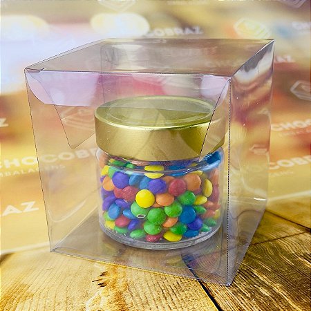 10 CAIXA CUBO CRISTAL ACETATO 10X10X10 ID5242  (IDEIA) ESSENCIAL
