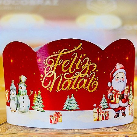 10 CINTA MINI PANETONE NATAL ENCANTADO ID5196 (NATAL IDEIA 2024)
