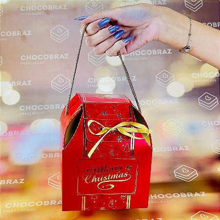 5 CAIXA PANETONE C/ ALCA PREMIUM - NATAL CLASSICO ID5162 (NATAL IDEIA 2024)