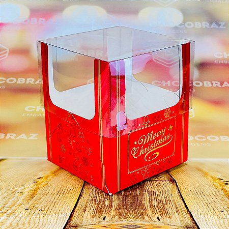 5 CAIXA MINI PANETONE - NATAL CASSICO ID5138  (NATAL IDEIA 2024)