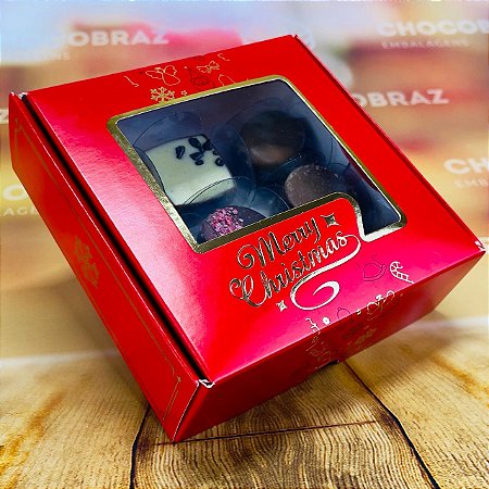10 CAIXA 09 DOCES C/ VISOR - NATAL CLASSICO ID5136 (NATAL IDEIA 2024)