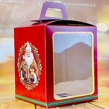 5 CAIXA MINI PANETONE C/ VISOR - NATAL NOEL  ID5117 (NATAL IDEIA 2024)