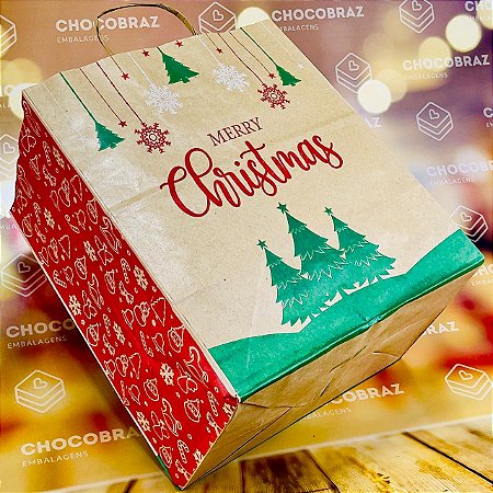 10 SACOLA  DE NATAL (PFM) - NATAL KRAFT  ID5096 (NATAL IDEIA 2024)