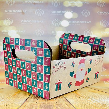 5 CESTA CAIXOTE NATAL (G)  KRAFT ID5086 (NATAL IDEIA 2024)