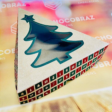 5 CAIXA 06 DOCES C/ VISOR ARVORE NATAL KRAFT ID5074 (NATAL IDEIA 2024)