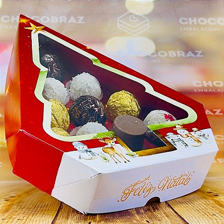 5 CAIXA 12 DOCES C/ VISOR ARVORE - NATAL ENCANTADO ID5183  (NATAL IDEIA 2024)