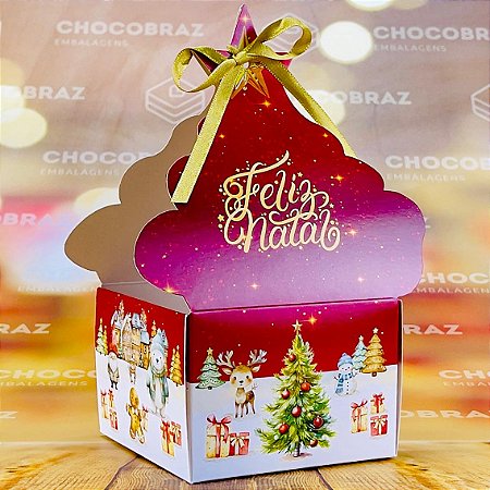 5 CACHEPOT PANETONE ARVORE - NATAL ENCANTADO ID5195  (NATAL IDEIA 2024)
