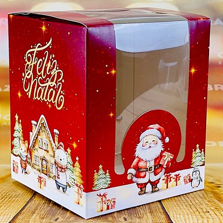 5 CAIXA MINI PANETONE NATAL ENCANTADO ID5192  (NATAL IDEIA 2024)