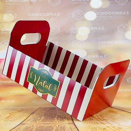 5 CESTA NATAL CAIXOTE (M) NATAL NOEL  ID5123  (NATAL IDEIA 2024)