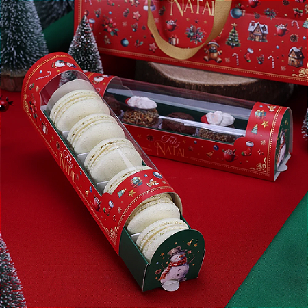 10 Caixa para 6 Macarrons ou 5 doces + 2 berço Quebra Nozes 4404 (JANGO NATAL 2024)