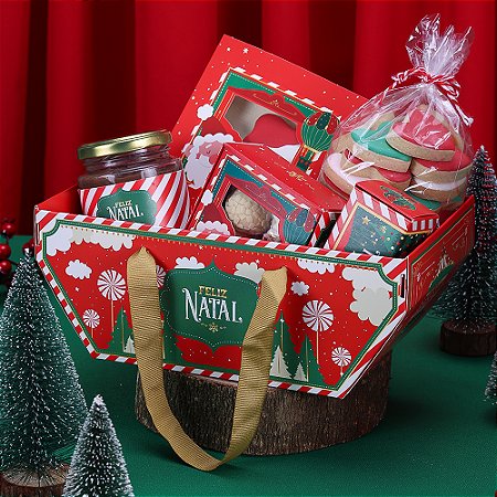 5 Cesta C/ Alça Noite Feliz 4345 (JANGO NATAL 2024)