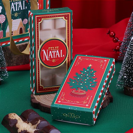 10 Caixa para Barra 150g com Visor Noite Feliz 4294 (JANGO NATAL 2024)