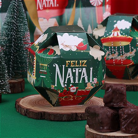 10 Embalagem Lembrancinha Bolinha Noite Feliz 4370 (JANGO NATAL 2024)