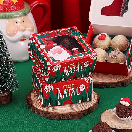 10 Caixa para 4 Doces com Berço Noite Feliz 4248 (JANGO NATAL 2024)