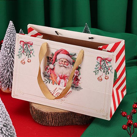 10 Sacola Horizontal Bom Velhinho 4449 (JANGO NATAL 2024)