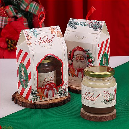 10 Embalagem Casinha Lembrancinha Bom Velhinho 4343 (JANGO NATAL 2024)