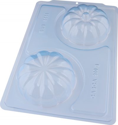 Forma Bwb Sp Abobora Grande Halloween Silicone 3 Partes Profissional Cod-3658 (Sp Especial)