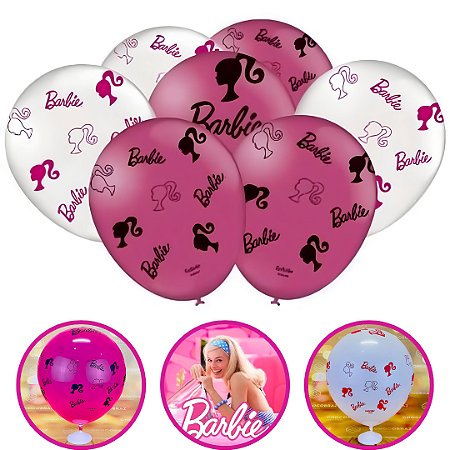 25 BALÃO BEXIGA FESTA  BARBIE  n°9 FESTCOLOR